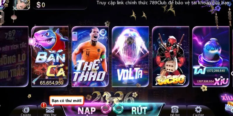 Tiền khuyến mãi 789club chỉ được tính khi tham gia sảnh chơi chỉ định 